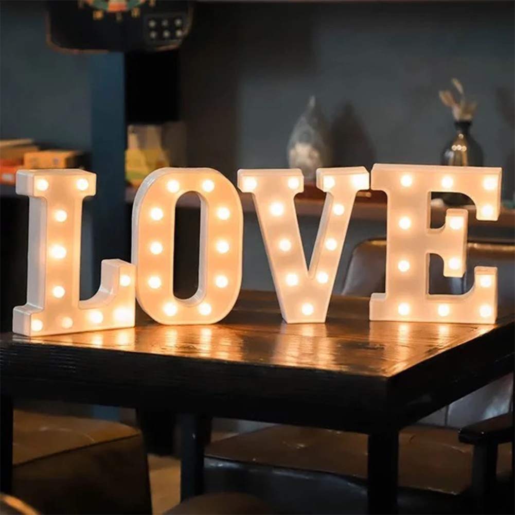 MUMUXI Marquee Light Up Letters | Large Light Up Numbers | Battery Powered and Bright with Every Letter of The Alphabet | for We